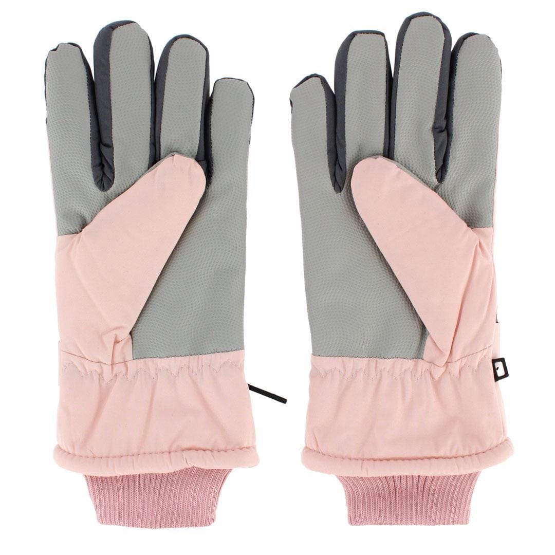 CTM® Adult Winter Ski Gloves with Extended Cuff and Wrist Strap by Wootie - Light Pink