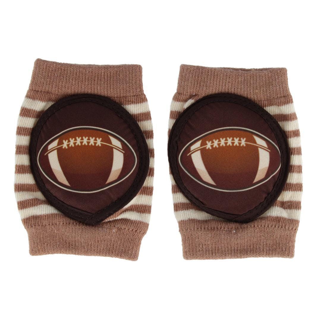 CTM® Baby's Novelty Print Knee Pads by Wootie - Brown/Football