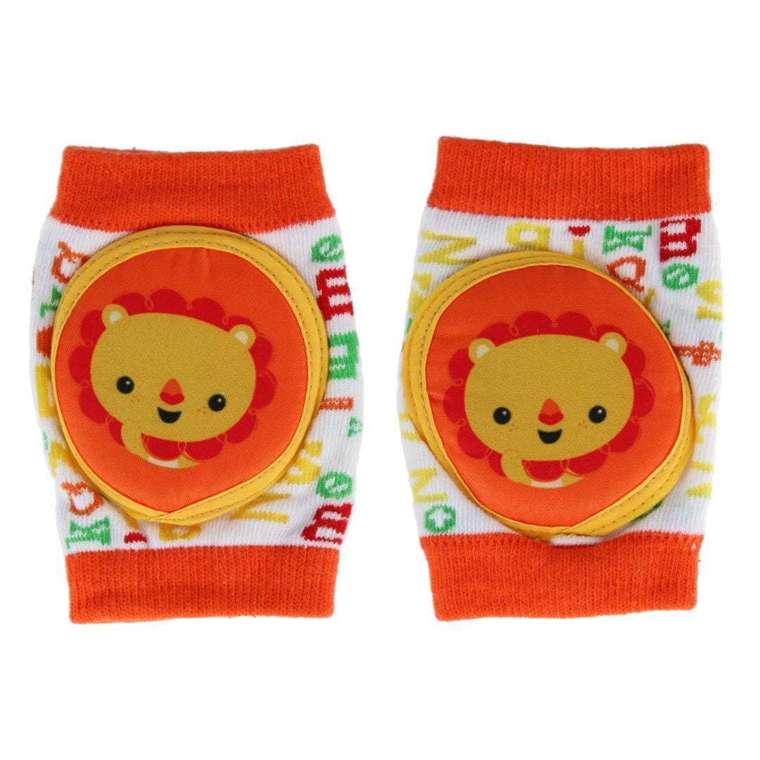 CTM® Baby's Novelty Print Knee Pads by Wootie - Orange/Lion