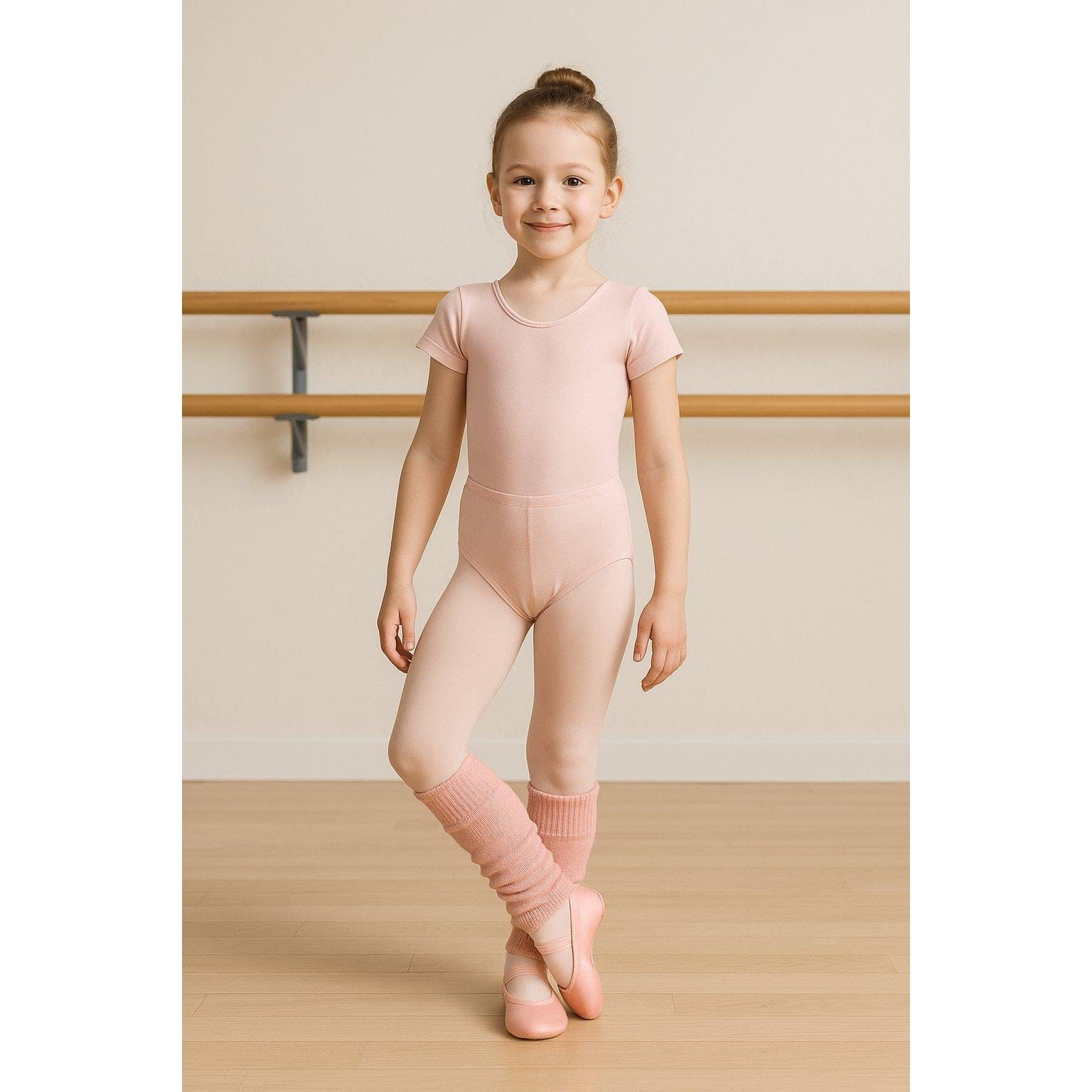 CTM® Girl's Ballerina Leg Warmers by Wootie - Pink