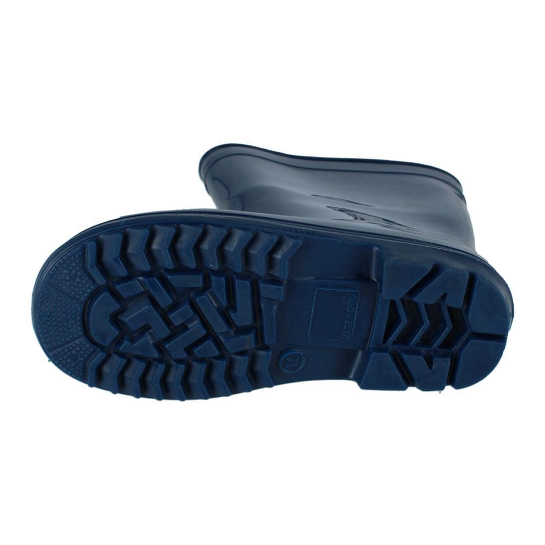 Wootie Little Girl's Waterproof Solid Color Rain Boots by Wootie - Navy