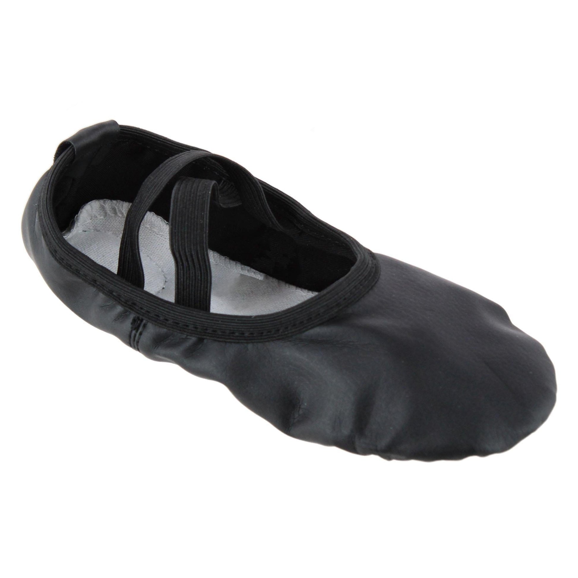 CTM® Girl's Ballerina Slippers by Wootie - Black
