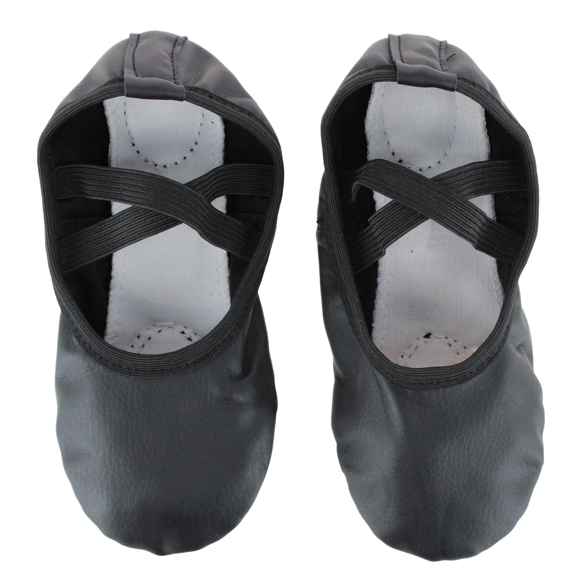 CTM® Girl's Ballerina Slippers by Wootie - Black