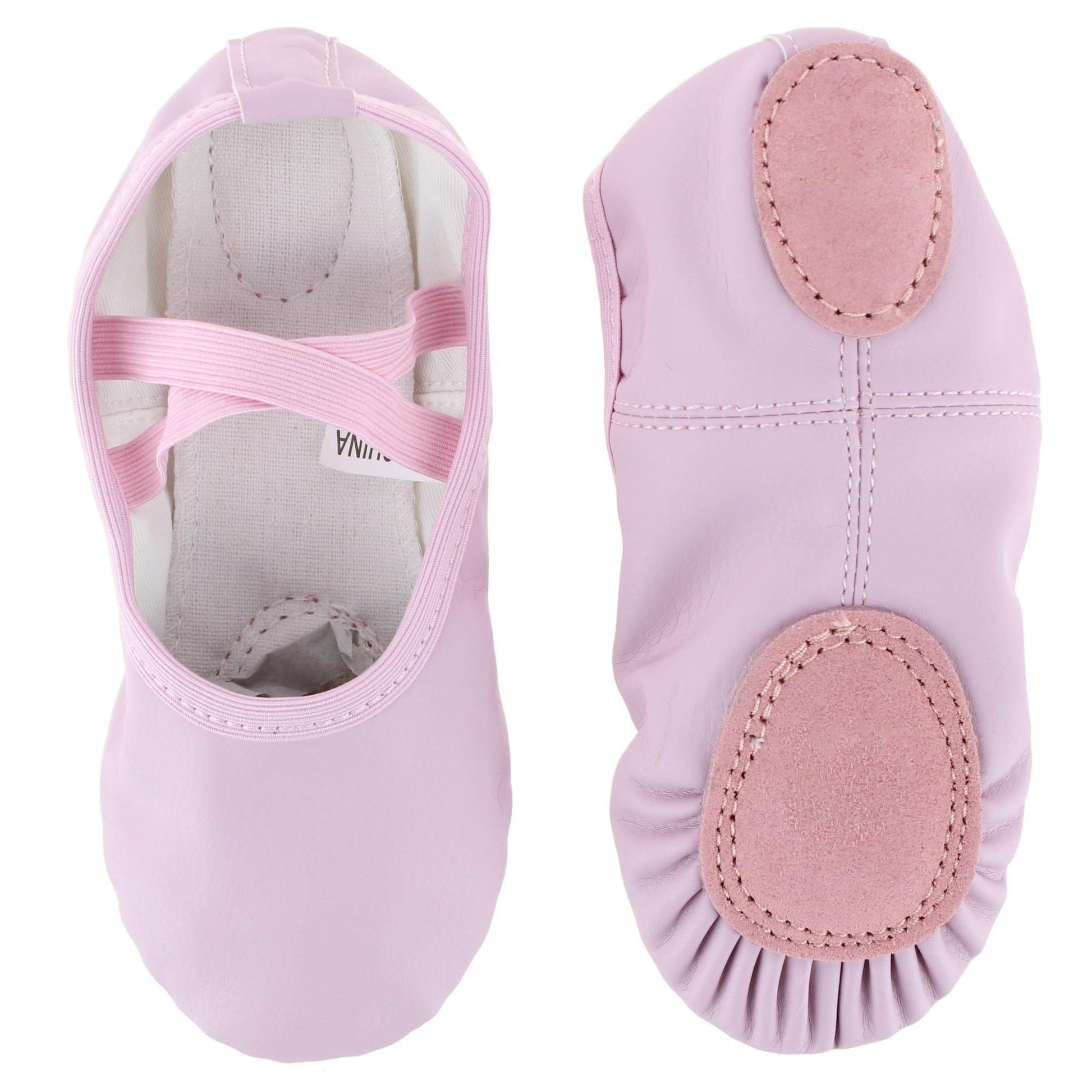 CTM® Girl's Ballerina Slippers by Wootie - Pink