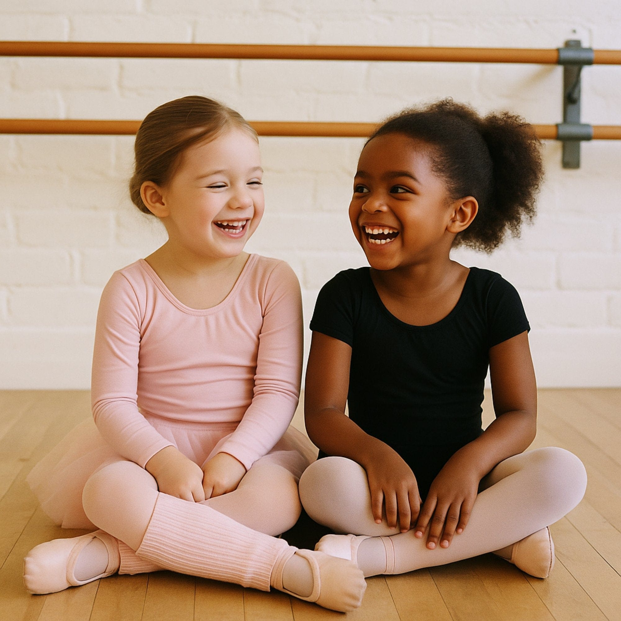 CTM® Girl's Ballerina Slippers by Wootie - Pink