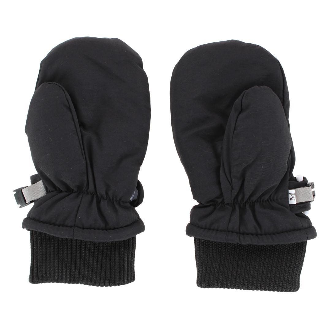 CTM® Kids' Winter Ski Mitten with Extended Cuff and Wrist Strap by Wootie - Black