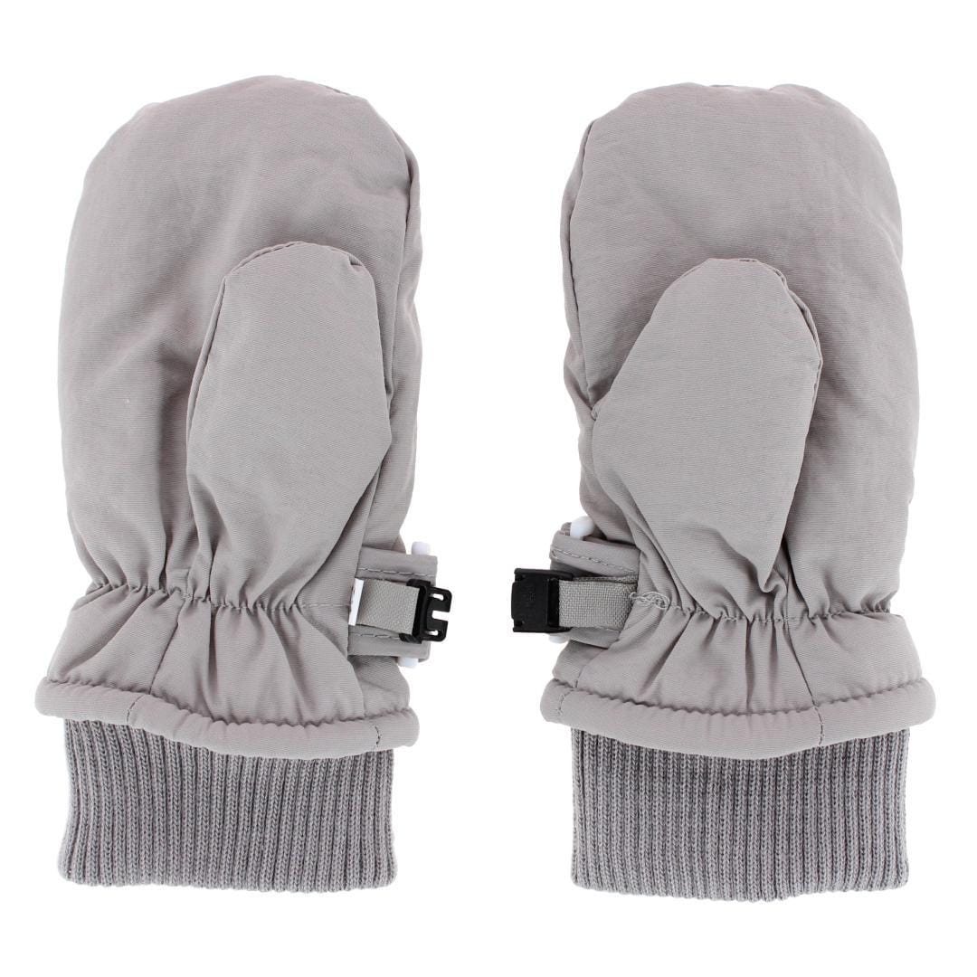 CTM® Kids' Winter Ski Mitten with Extended Cuff and Wrist Strap by Wootie - Gray
