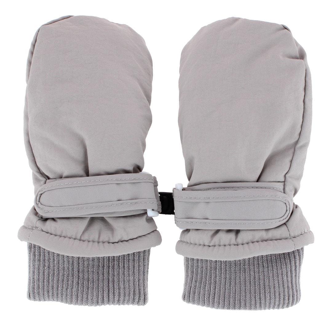 CTM® Kids' Winter Ski Mitten with Extended Cuff and Wrist Strap by Wootie - Gray