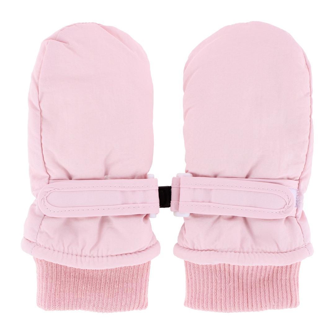 CTM® Kids' Winter Ski Mitten with Extended Cuff and Wrist Strap by Wootie - Pink