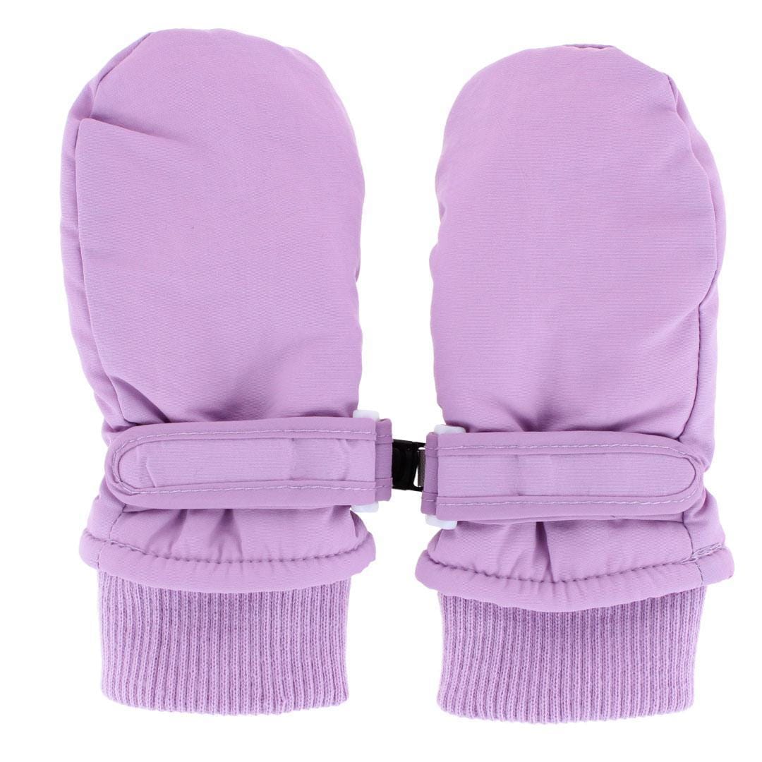 CTM® Kids' Winter Ski Mitten with Extended Cuff and Wrist Strap by Wootie - Purple