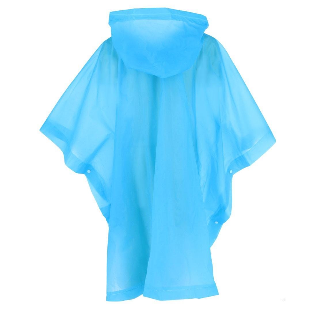 CTM® Kids' One Size Fits Most Reusable Rain Poncho by Wootie - Blue