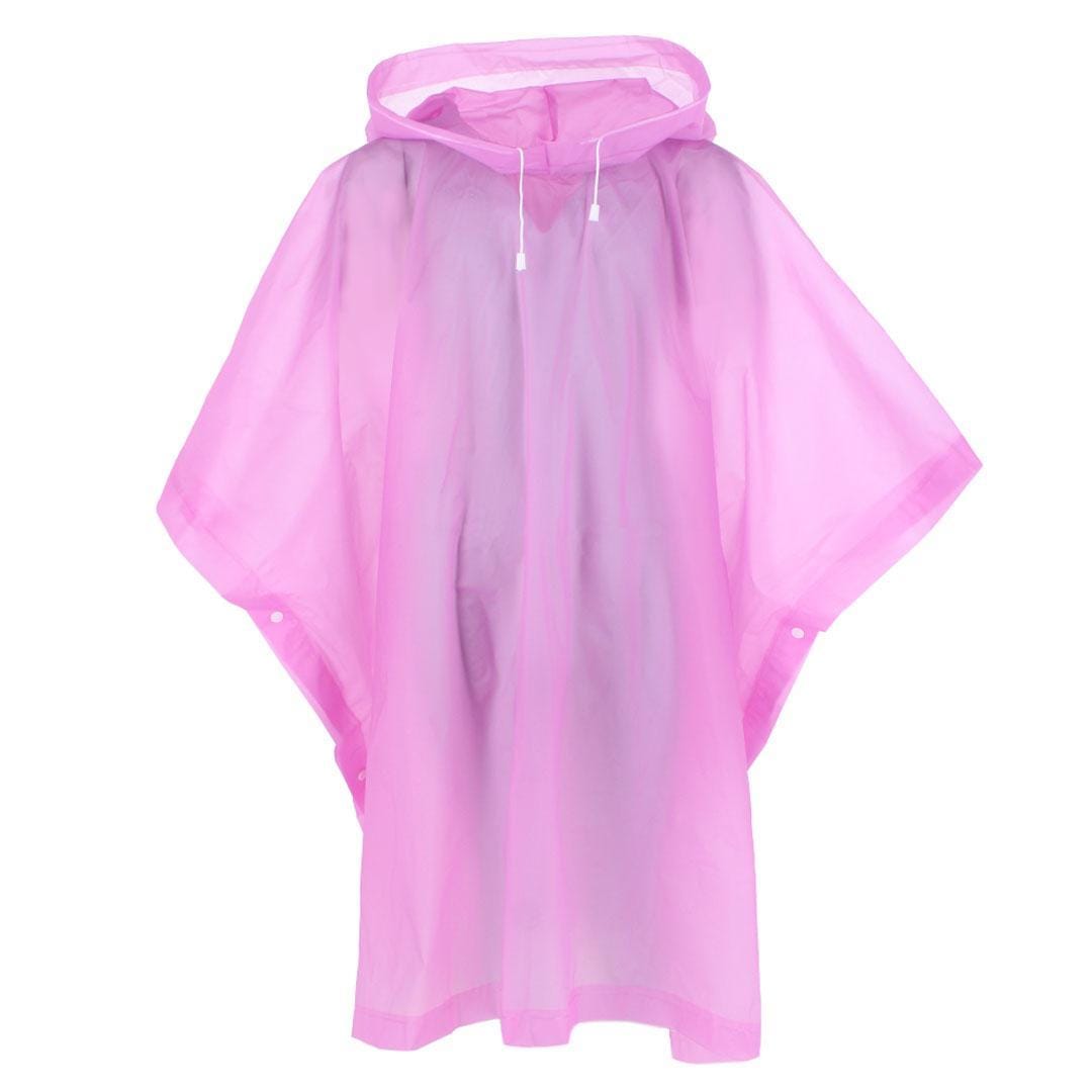 CTM® Kids' One Size Fits Most Reusable Rain Poncho by Wootie - Pink