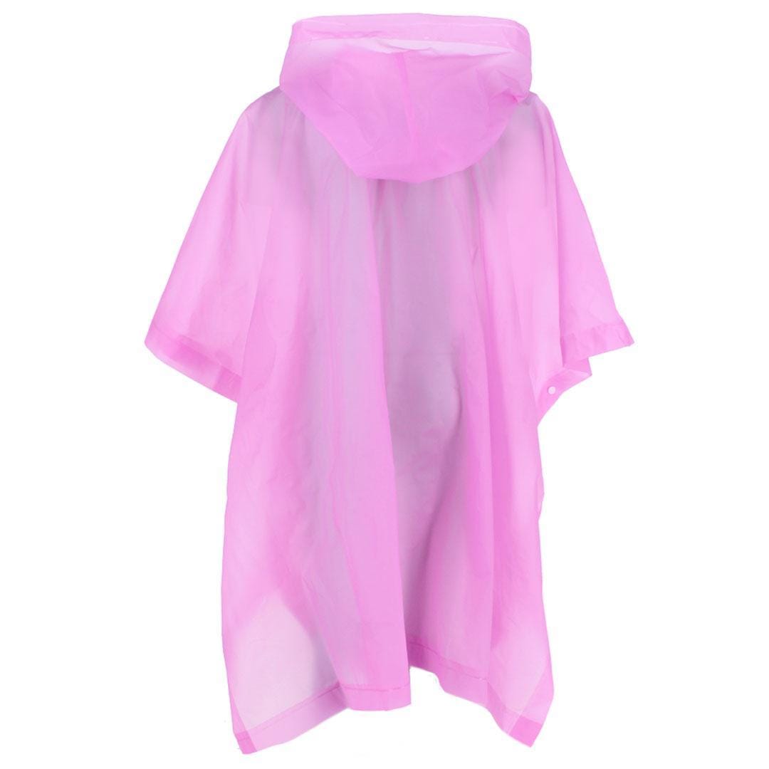 CTM® Kids' One Size Fits Most Reusable Rain Poncho by Wootie - Pink