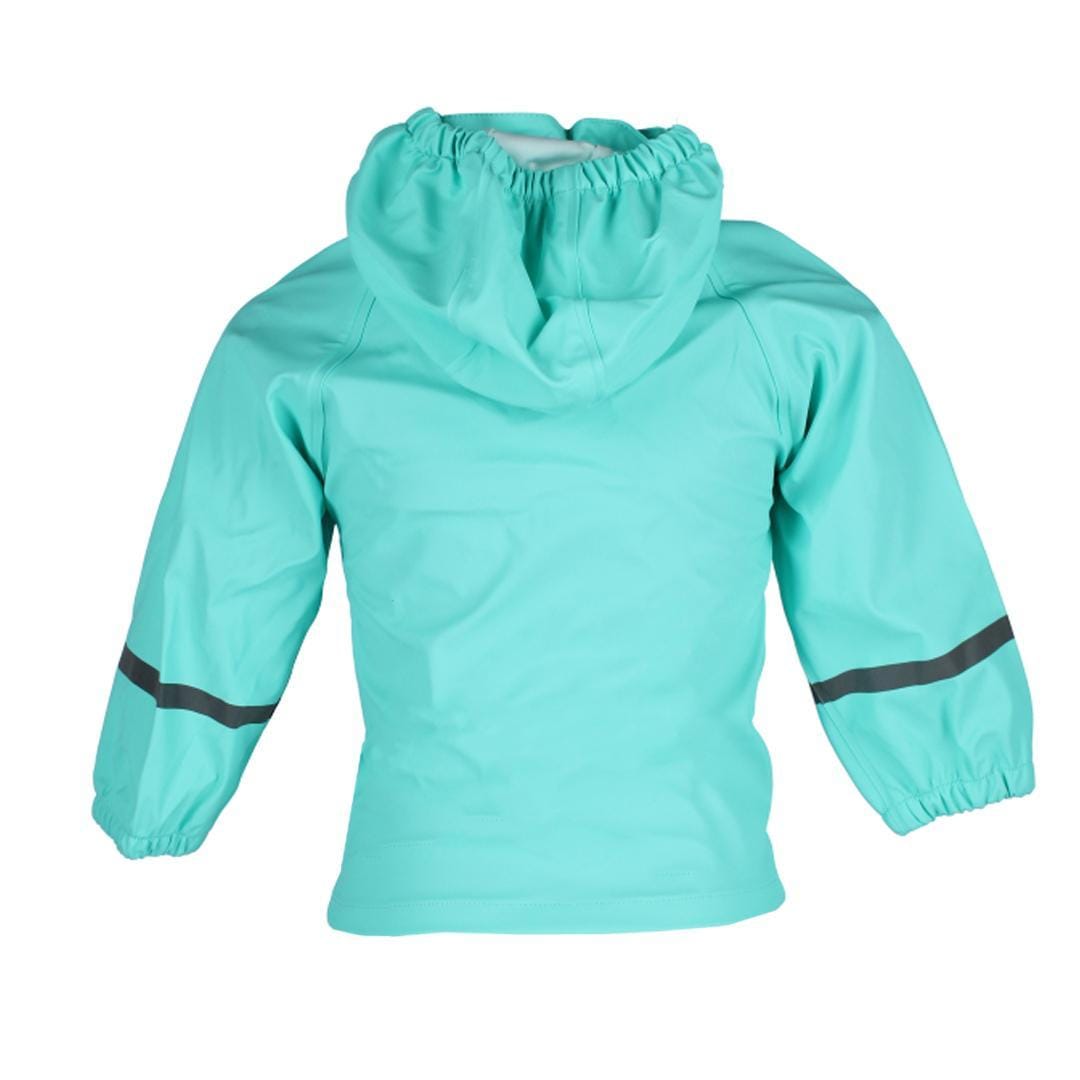 Wootie Little Girl's Solid Color Hooded Rain Coat by Wootie - Mint