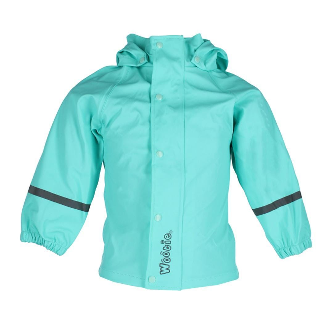 Wootie Little Girl's Solid Color Hooded Rain Coat by Wootie - Little Girl's Solid Color Hooded Rain Coat by Wootie