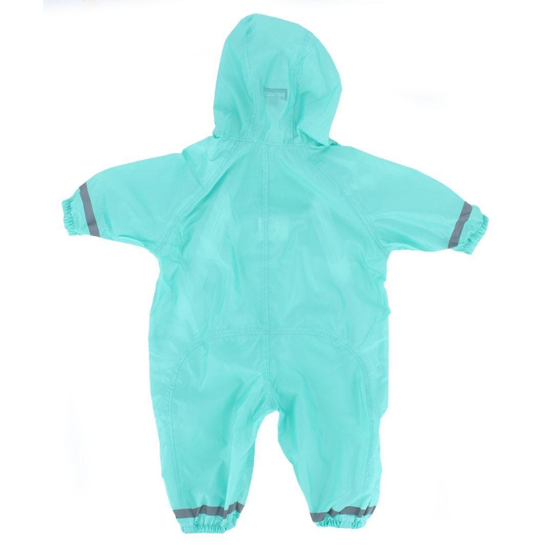 CTM® Infant Waterproof Rainsuit with Reflective Stripes by Wootie - Mint