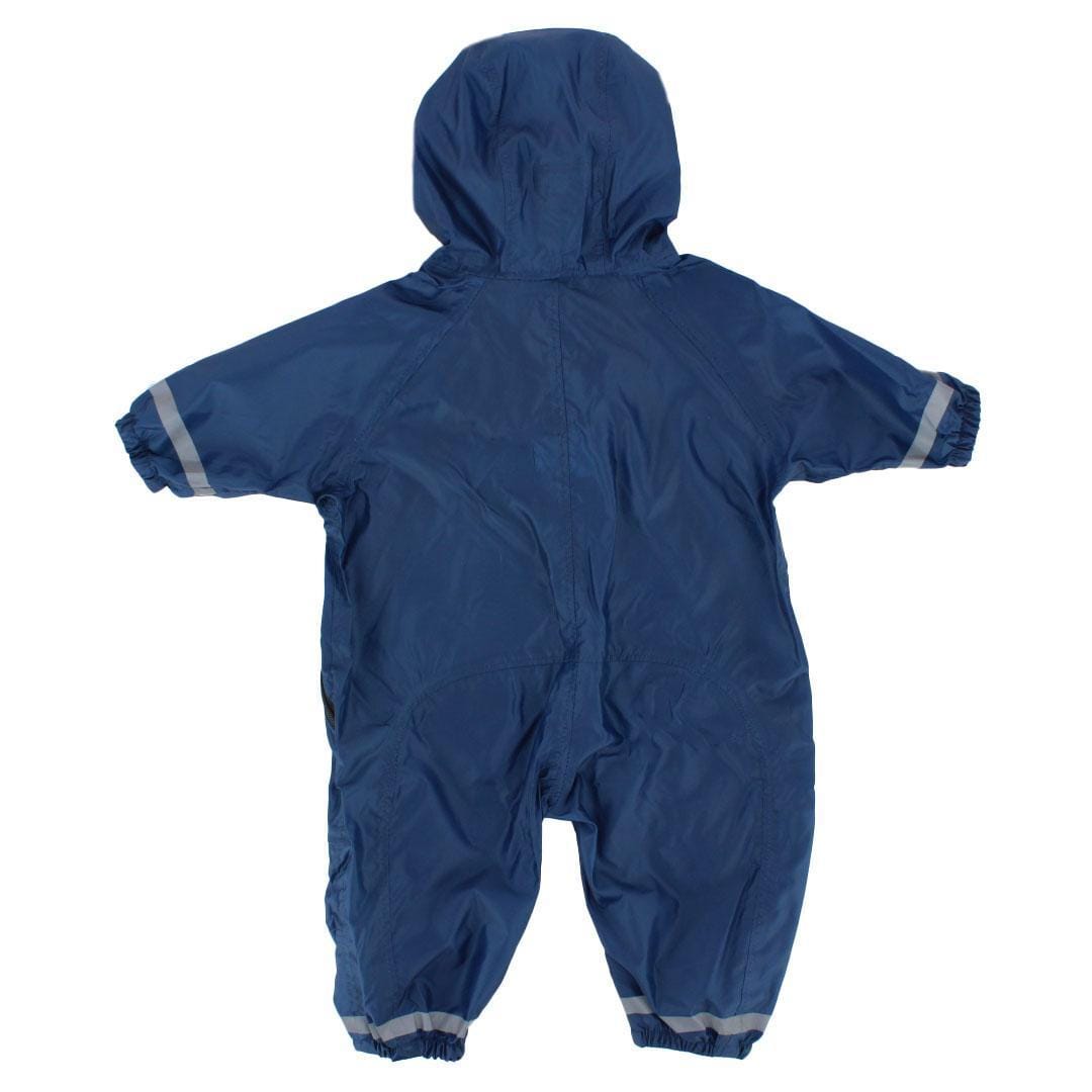 CTM® Infant Waterproof Rainsuit with Reflective Stripes by Wootie - Navy