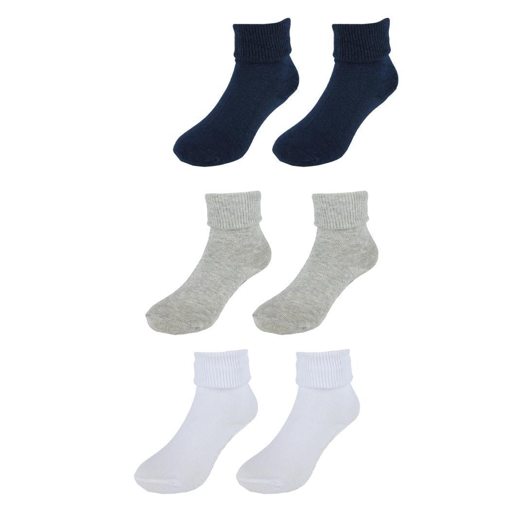CTM® Baby's Soft Triple Roll Socks by Wootie (3 Pack)