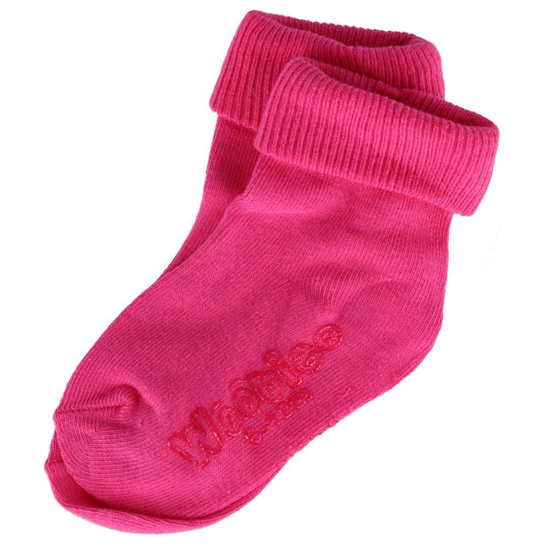 CTM® Baby's Soft Triple Roll Socks by Wootie (3 Pack) - Pink, Fucshia, Pink