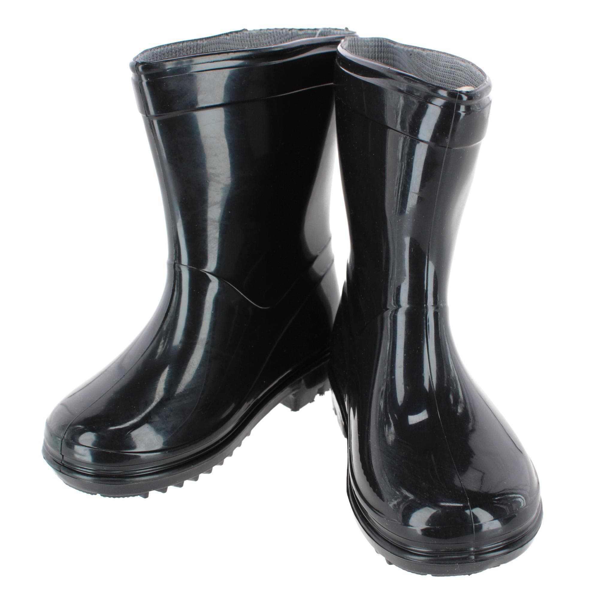 CTM® Toddler & Kids' Classic Waterproof Solid Color Rain Boots by Wootie