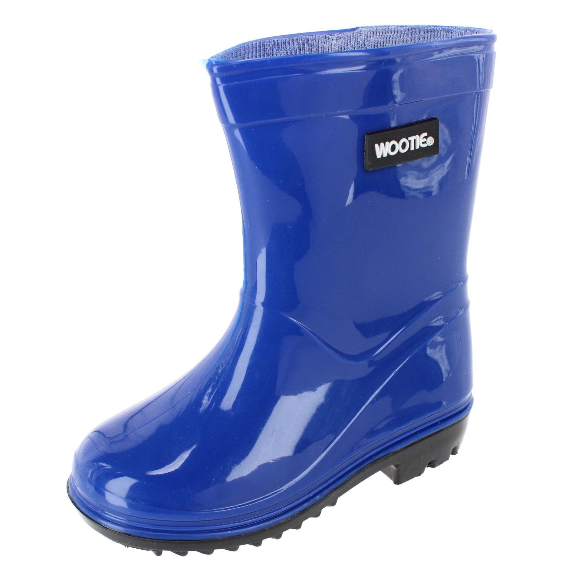 CTM® Toddler & Kids' Classic Waterproof Solid Color Rain Boots by Wootie - Blue
