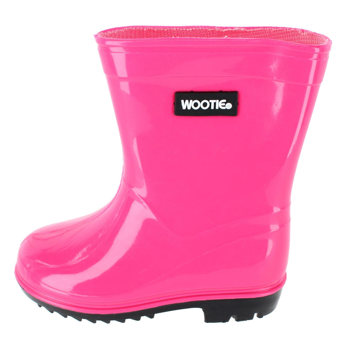 CTM® Toddler & Girl's Classic Waterproof Solid Color Rain Boots - Pink