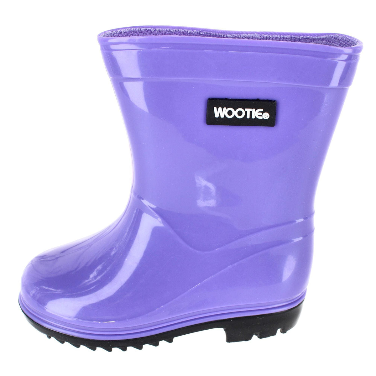 CTM® Toddler & Girl's Classic Waterproof Solid Color Rain Boots - Purple