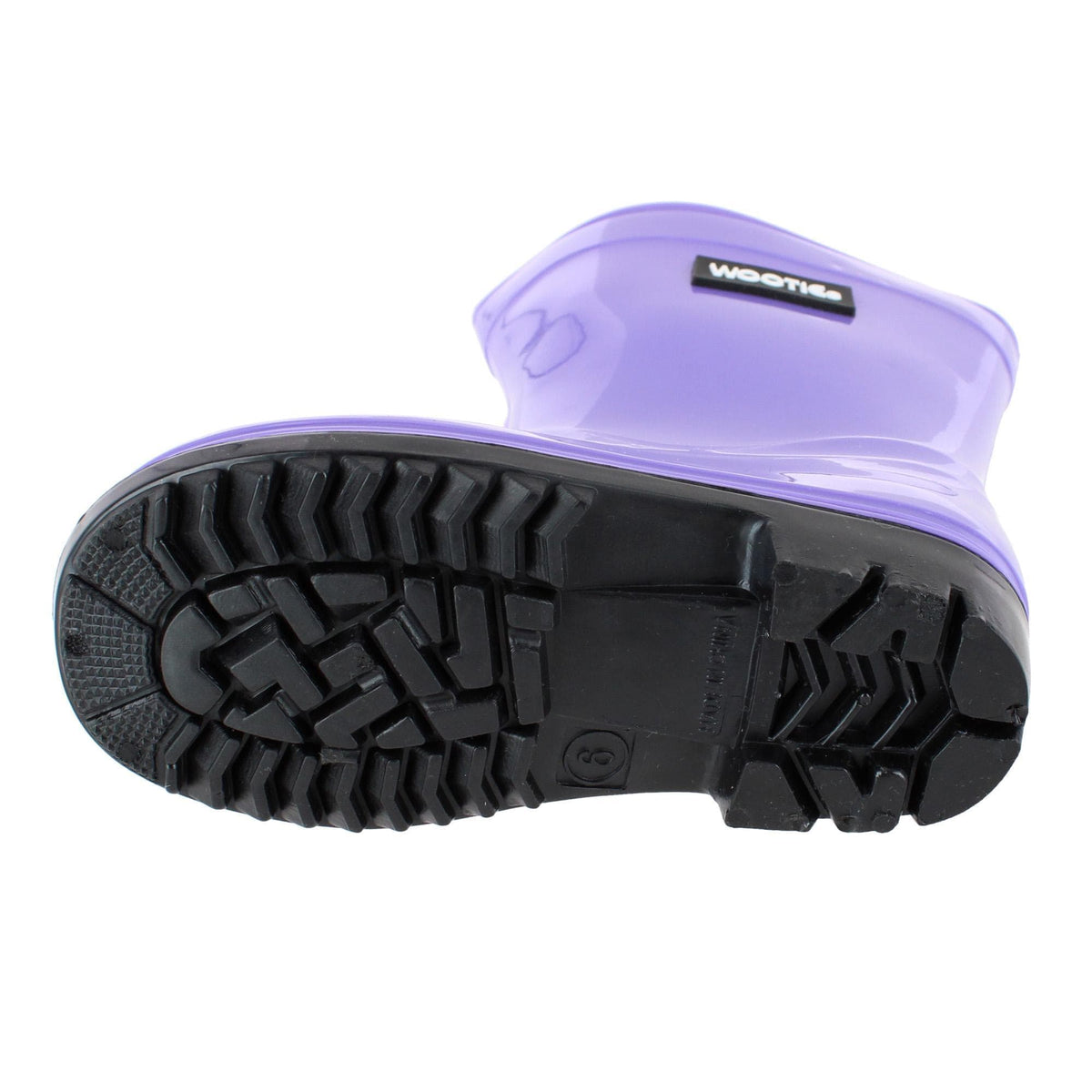 CTM® Toddler & Girl's Classic Waterproof Solid Color Rain Boots - Purple