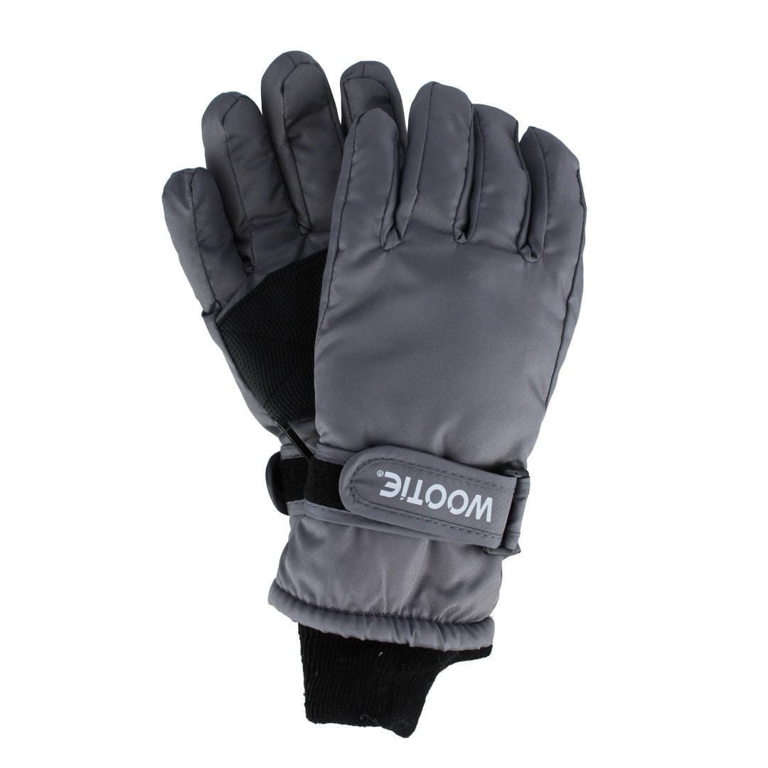 CTM® Kids' Solid Color Winter Ski Glove with Wrist Strap by Wootie