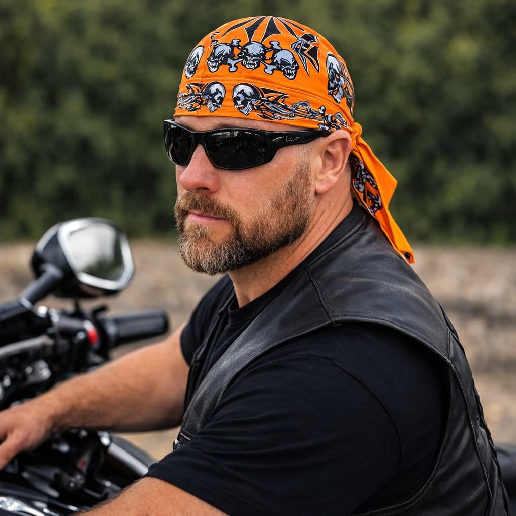 CTM® Men's Biker Skull Cap Bundle - 3 Pack - Multiple