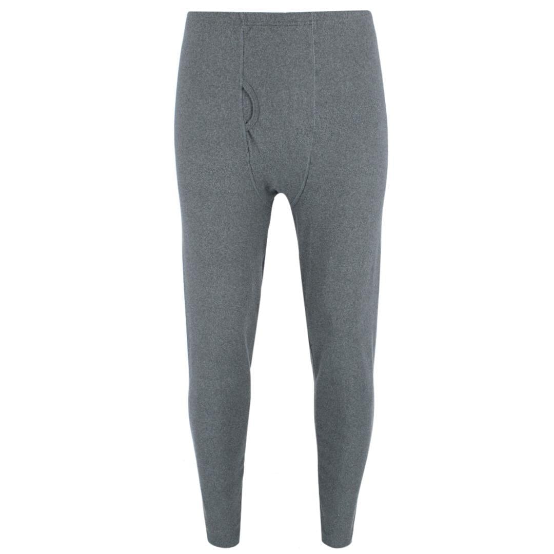 CTM® Men's Insulated Thermal Underwear Long Sleeve and Pant Set by Wootie - Dark Grey