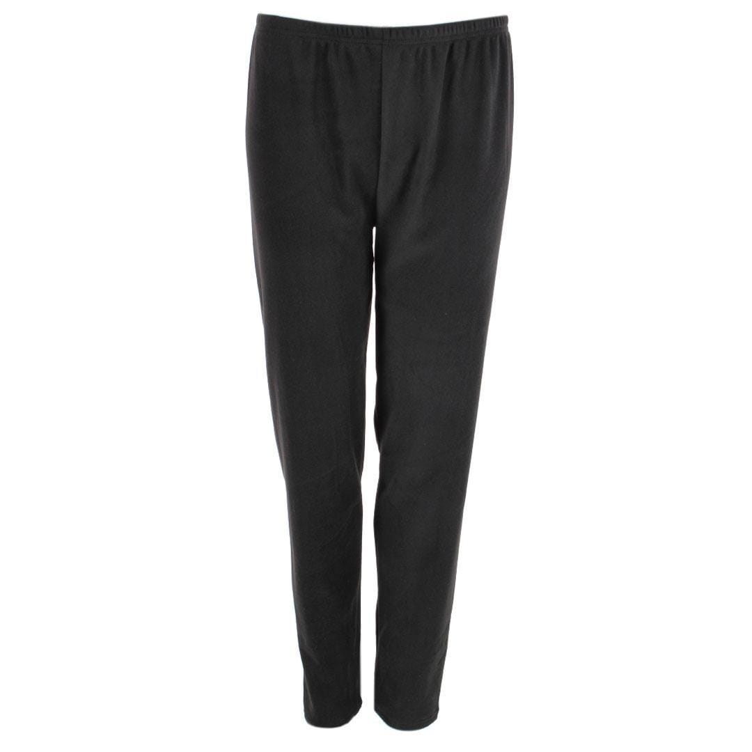 CTM® Women's Plus Size Insulated Thermal Underwear Set by Wootie - Black