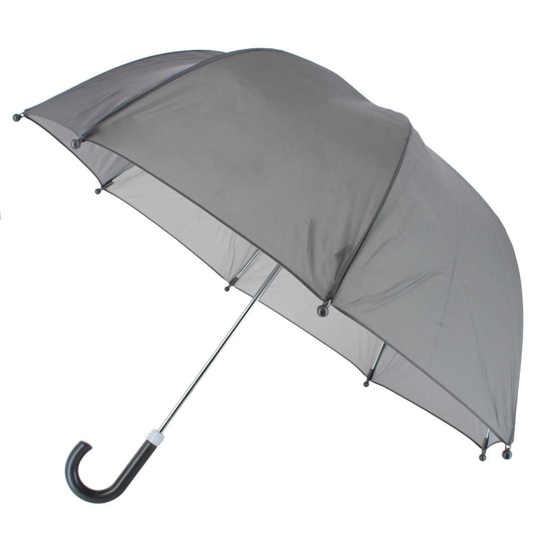 CTM® Little Kid's Easy Open Hook Stick Umbrella by Wootie - Gray