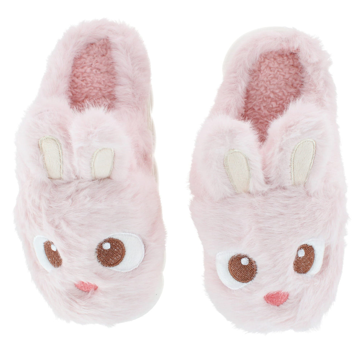 CTM® Kids' and Toddler Plush Bunny Rabbit House Slippers by Wootie - Pink