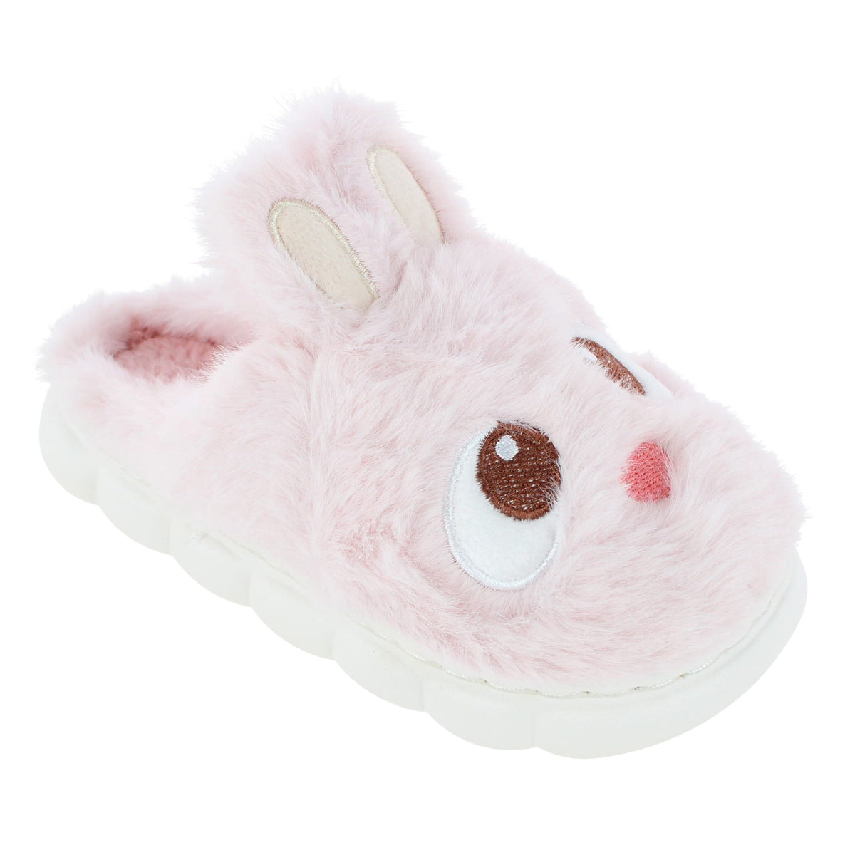 CTM® Kids' and Toddler Plush Bunny Rabbit House Slippers by Wootie - Pink