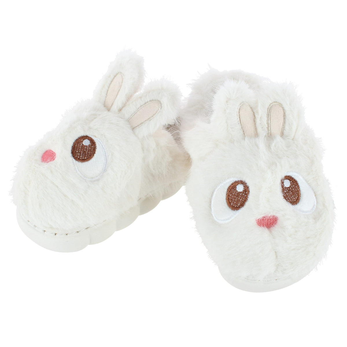 CTM® Kids' and Toddler Plush Bunny Rabbit House Slippers by Wootie - Kids' and Toddler Plush Bunny Rabbit House Slippers by Wootie