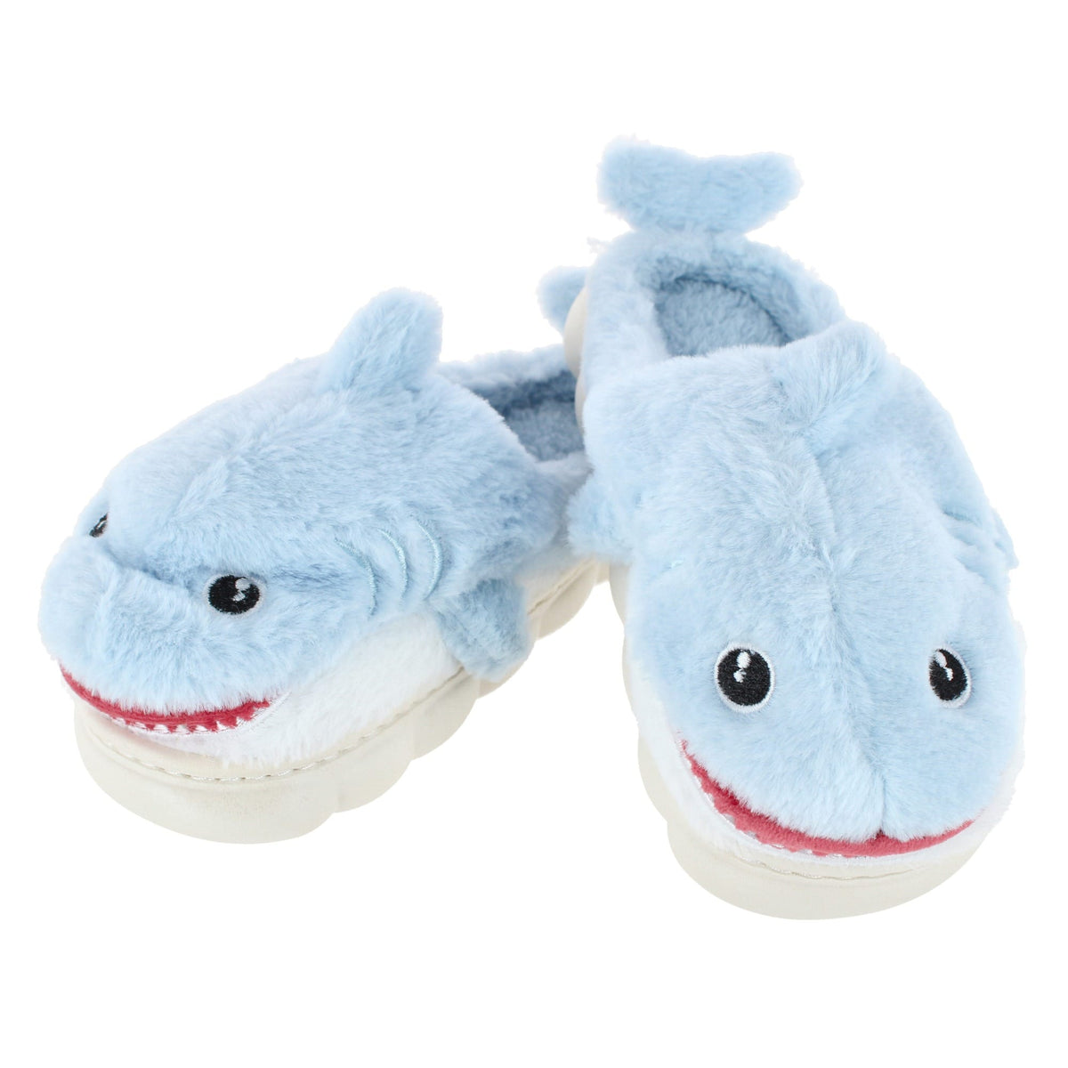 CTM® Kids' and Toddler Plush Shark House Slippers by Wootie