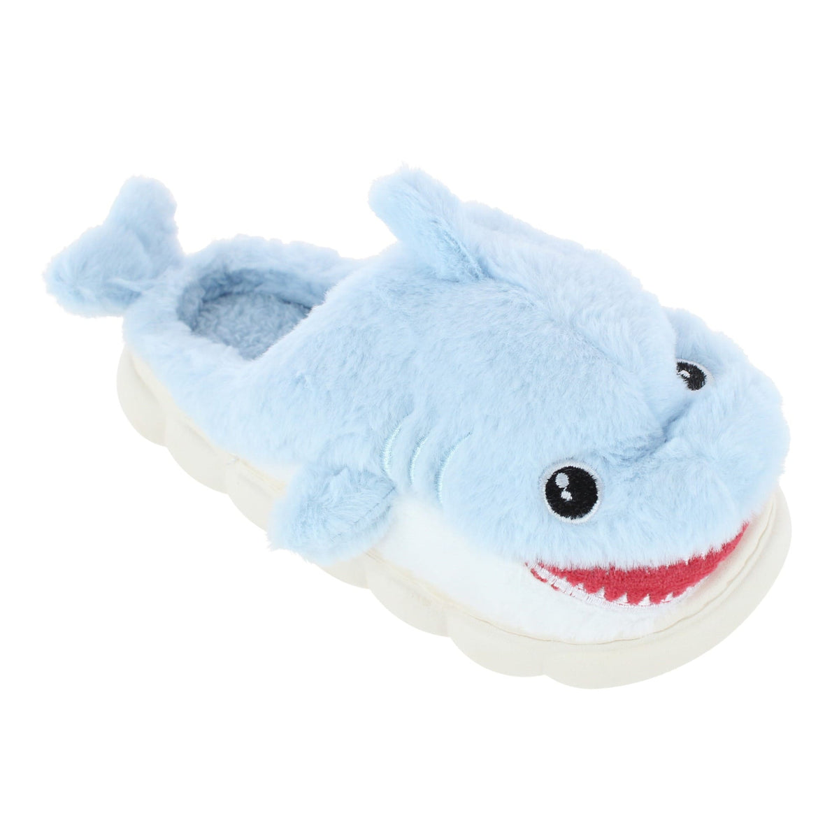 CTM® Kids' and Toddler Plush Shark House Slippers by Wootie - Light Blue