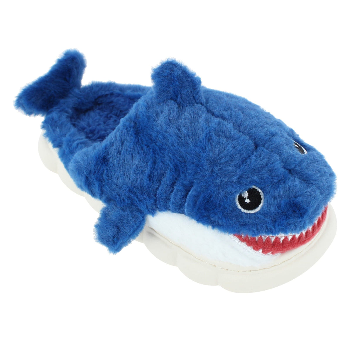 CTM® Kids' and Toddler Plush Shark House Slippers by Wootie - Royal Blue
