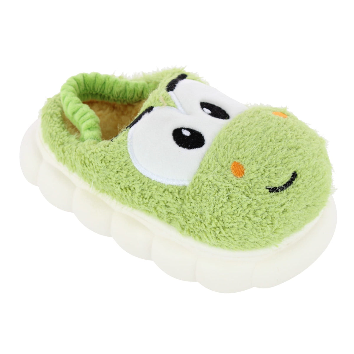 CTM® Kids' and Toddler Plush Dino House Slippers by Wootie - Green
