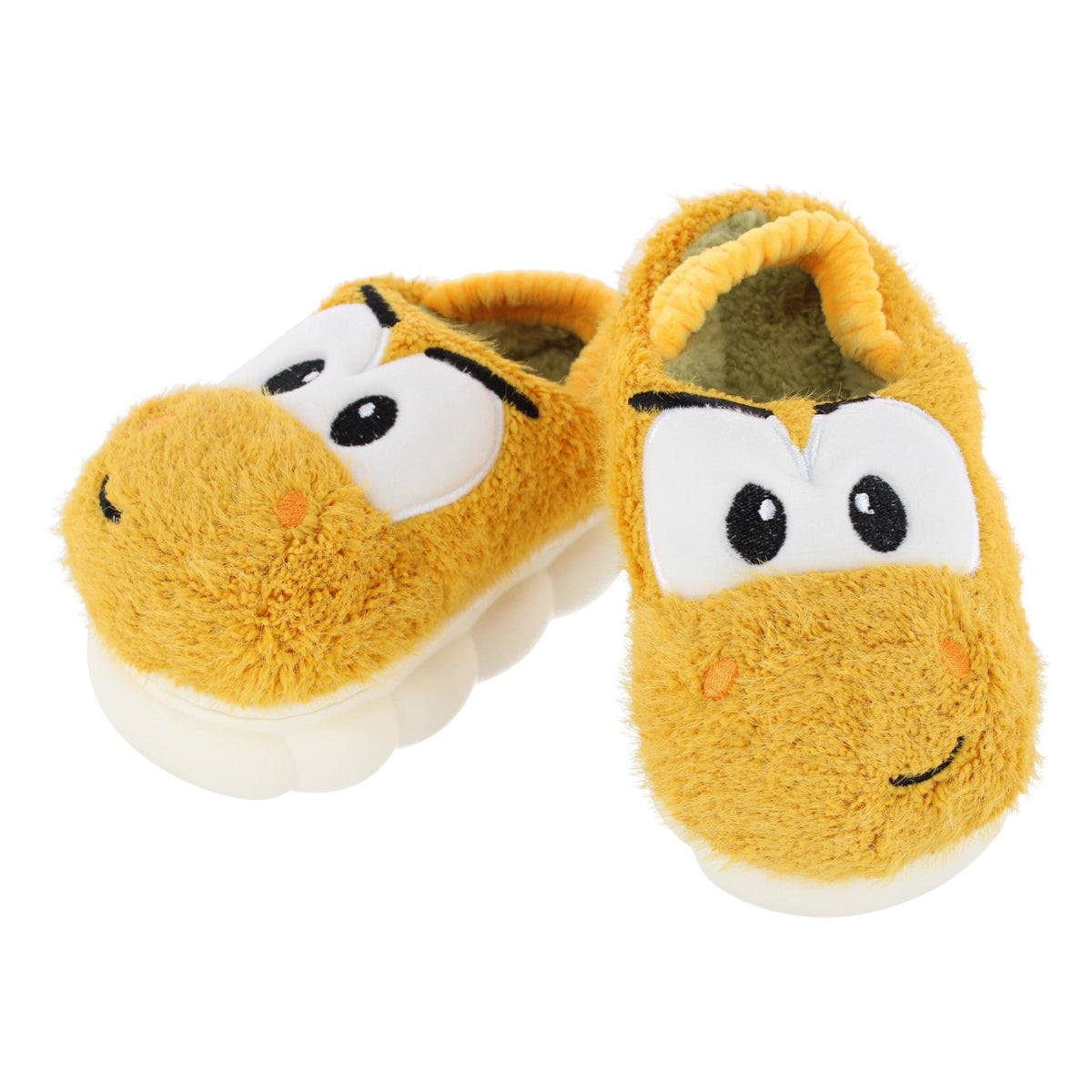 CTM® Kids' and Toddler Plush Dino House Slippers by Wootie