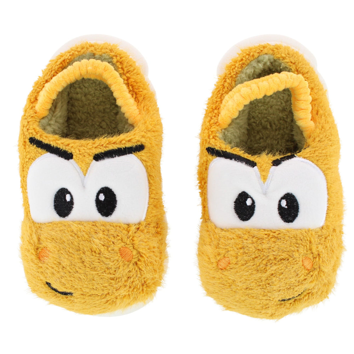CTM® Kids' and Toddler Plush Dino House Slippers by Wootie - Yellow