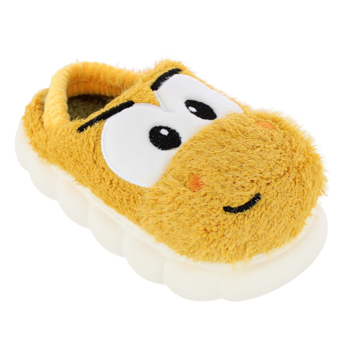 CTM® Kids' and Toddler Plush Dino House Slippers by Wootie - Yellow