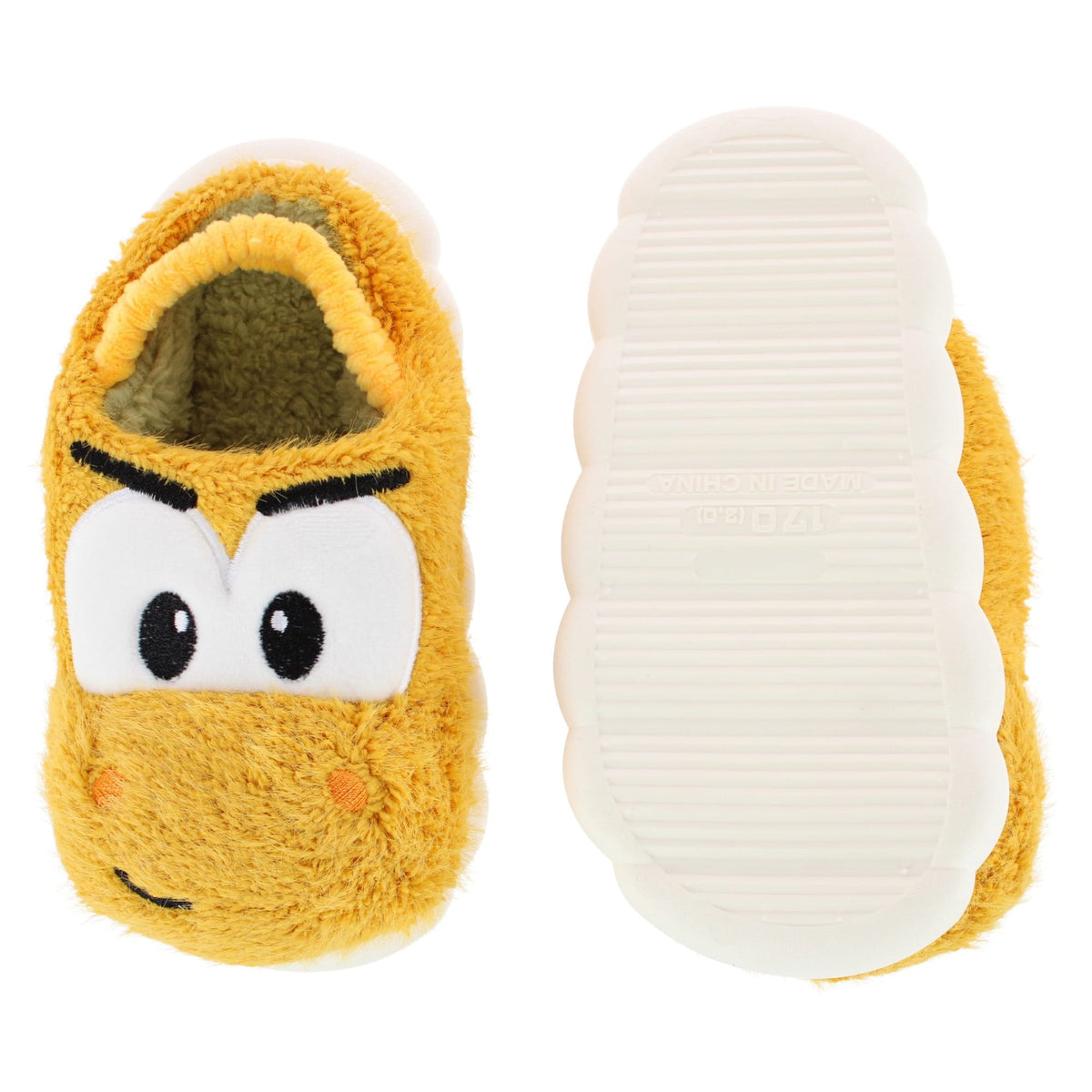 CTM® Kids' and Toddler Plush Dino House Slippers by Wootie - Yellow