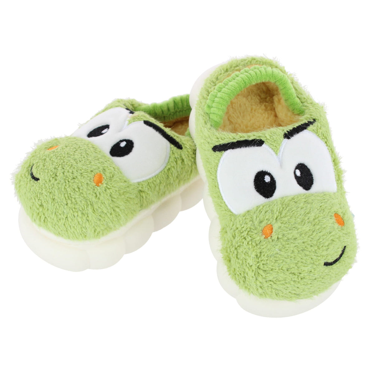 CTM® Kids' and Toddler Plush Dino House Slippers by Wootie - Kids' and Toddler Plush Dino House Slippers by Wootie