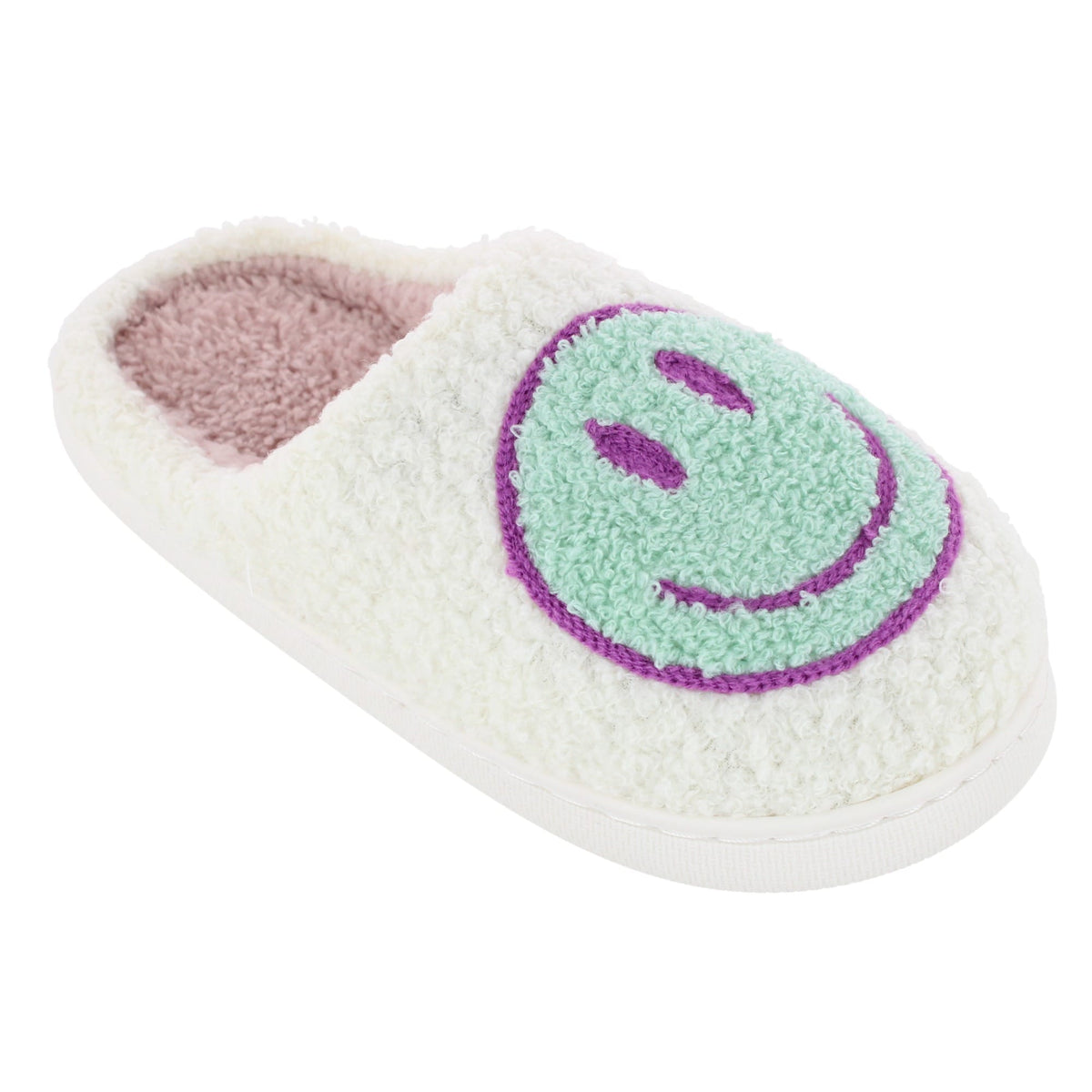 CTM® Kids' Smiley Face House Slippers by Wootie - Green