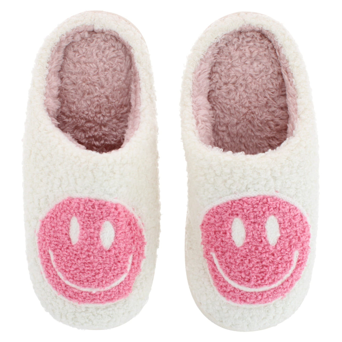 CTM® Kids' Smiley Face House Slippers by Wootie - Pink