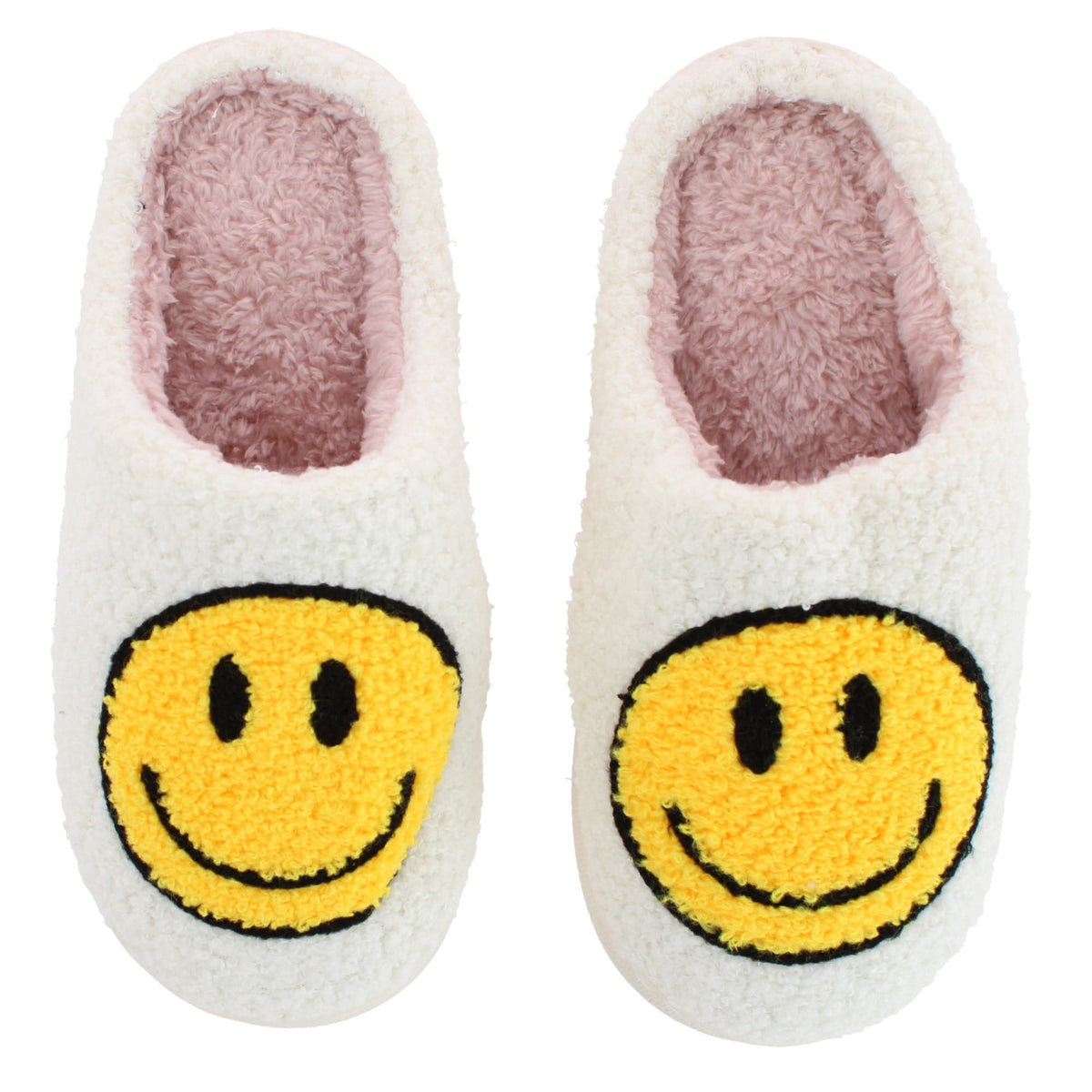 CTM® Kids' Smiley Face House Slippers by Wootie - Yellow