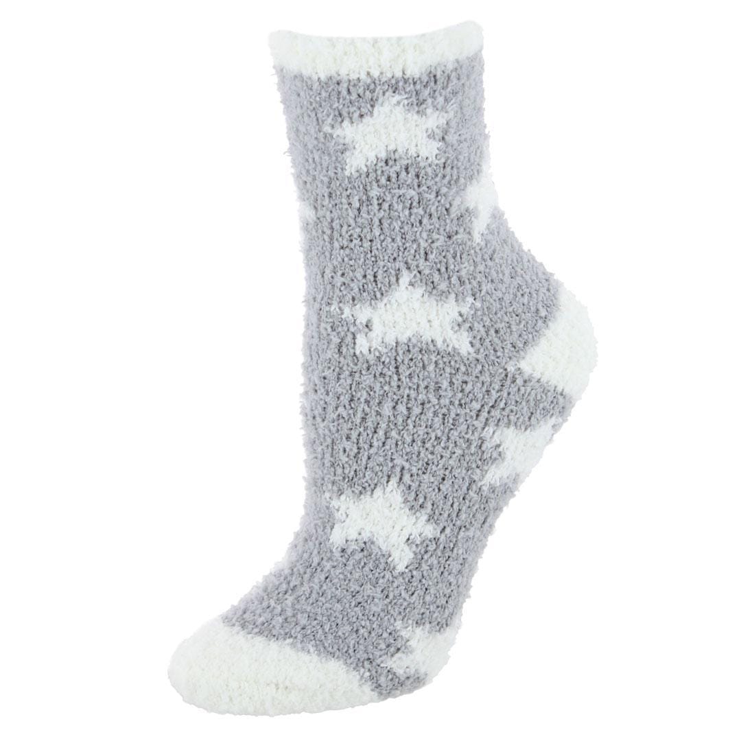 CTM® Women's Hearts Soft and Cozy Lounge Socks by Wootie (1 Pair)