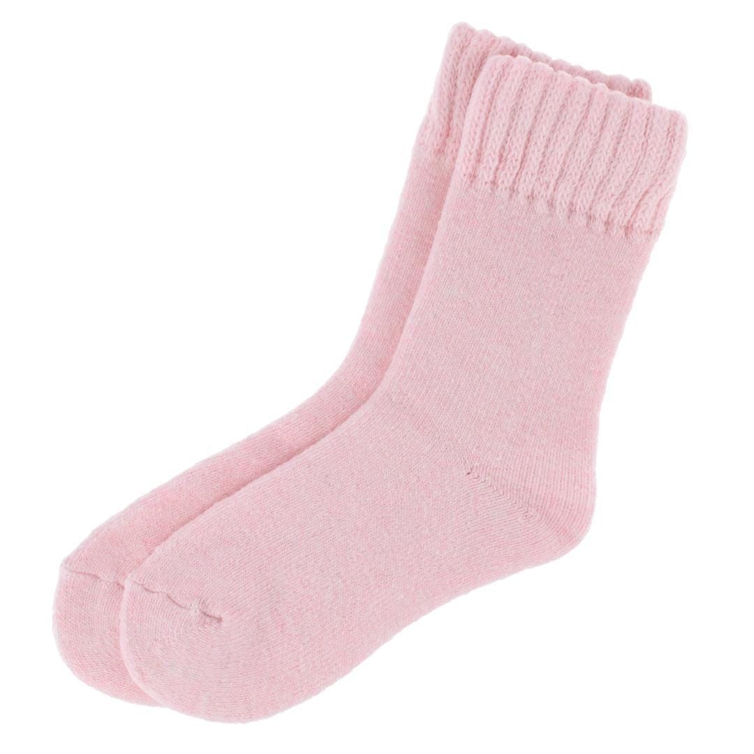 CTM® Women's Cozy and Colorful Lounge Socks by Wootie(1 Pair) - Pink